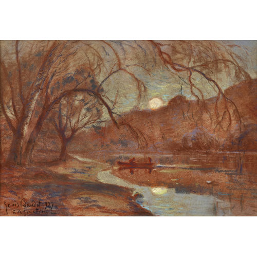 LOUIS-AM�D�E BAUDIT : 'Lever de Lune' (DOBIASCHOFSKY AUKTIONEN AG)