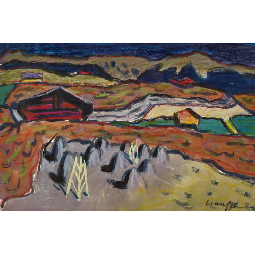 FRED STAUFFER : Voralpenlandschaft (DOBIASCHOFSKY AUKTIONEN AG)