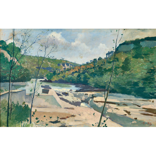 JEAN-DANIEL IHLY : Flusslandschaft (DOBIASCHOFSKY AUKTIONEN AG)