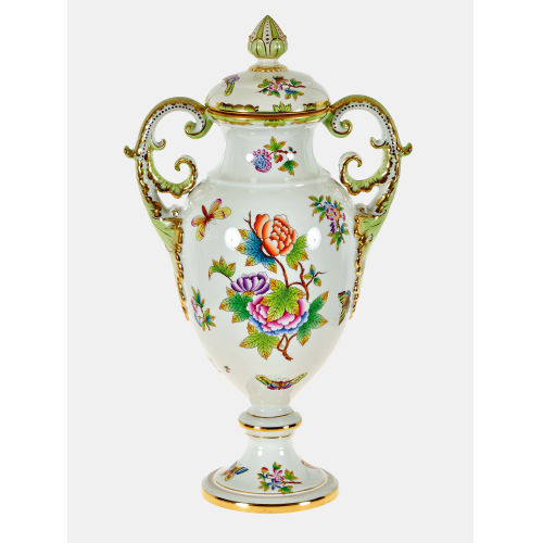 DECKELVASE : Herend, 20. Jh. (Porzellan Manufaktur Herend) (DOBIASCHOFSKY AUKTIONEN AG)