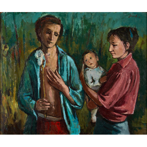 JEANNE) JANEB� (EIGTL. BARRAUD-PELLET : 'La famille' (DOBIASCHOFSKY AUKTIONEN AG)