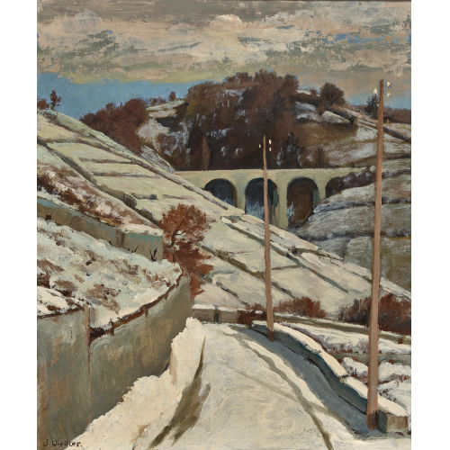 JEAN-PIERRE VIOLLIER : Winter in den Weinbergen (DOBIASCHOFSKY AUKTIONEN AG)