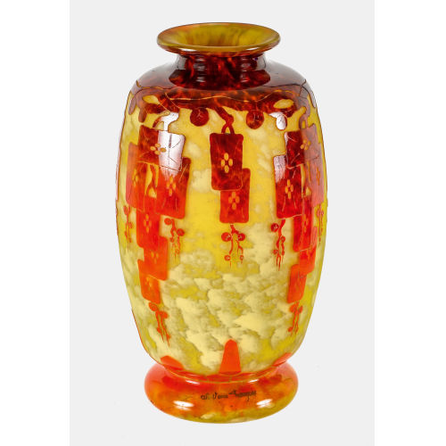 VASE : �pinay-sur-Seine, um 1924-1927 (Verreries Schneider) (DOBIASCHOFSKY AUKTIONEN AG)