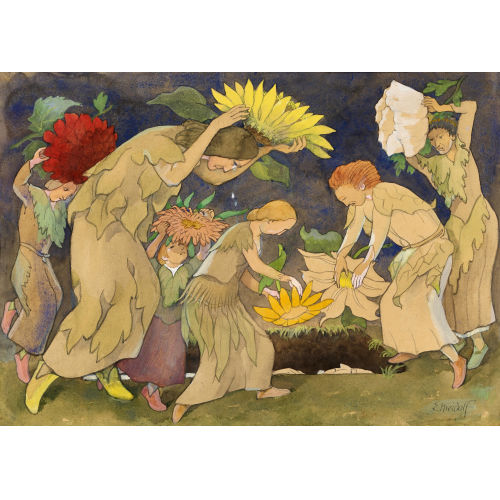 ERNST KREIDOLF : 'Das Begrbnis des Blumenmalers' (DOBIASCHOFSKY AUKTIONEN AG)