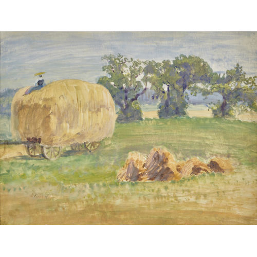 ERNST KREIDOLF : 'Kornernte am Melchenb�hlweg' (DOBIASCHOFSKY AUKTIONEN AG)