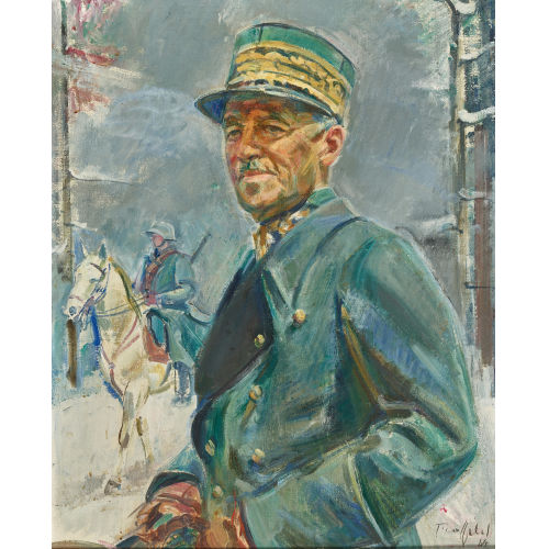 FRIEDRICH TRAFFELET : Bildnis von General Guisan (DOBIASCHOFSKY AUKTIONEN AG)