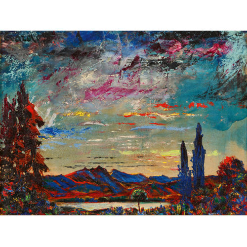 ANDR� JEAN EVARD : Herbstliche Bergseelandschaft (DOBIASCHOFSKY AUKTIONEN AG)