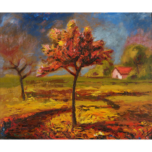 ANDR� JEAN EVARD : Landschaft mit B�umen (DOBIASCHOFSKY AUKTIONEN AG)