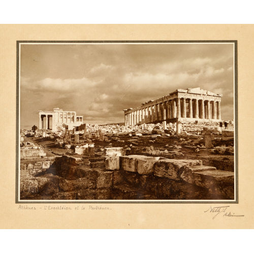 ELLI) NELLY (EIGTL. SOUGIOULTZOGLOU-SERAIDARI : 'Ath�nes - L'Erecht�ion et le Parth�non' (DOBIASCHOFSKY AUKTIONEN AG)