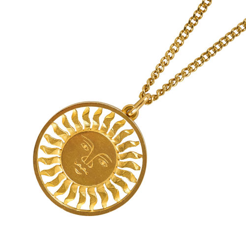 GOLD-ANH�NGER MIT KETTE : 'St. Moritz' (DOBIASCHOFSKY AUKTIONEN AG)
