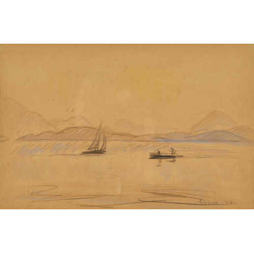 CARL WALTER LINER : Boote auf dem See (DOBIASCHOFSKY AUKTIONEN AG)