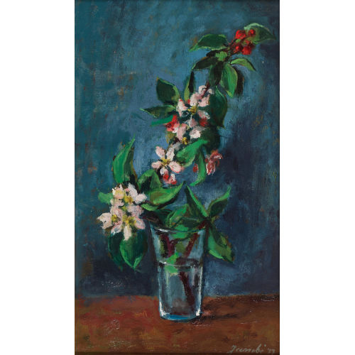 JEANNE) JANEB� (EIGTL. BARRAUD-PELLET : Bl�hender Obstzweig im Glas (DOBIASCHOFSKY AUKTIONEN AG)