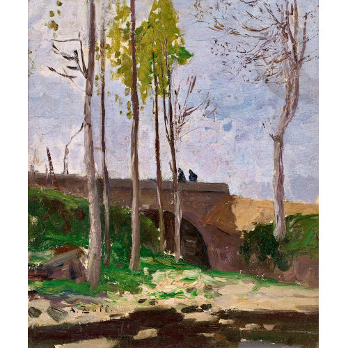 ALFRED ZOFF : Landschaft mit Br�cke (DOBIASCHOFSKY AUKTIONEN AG)