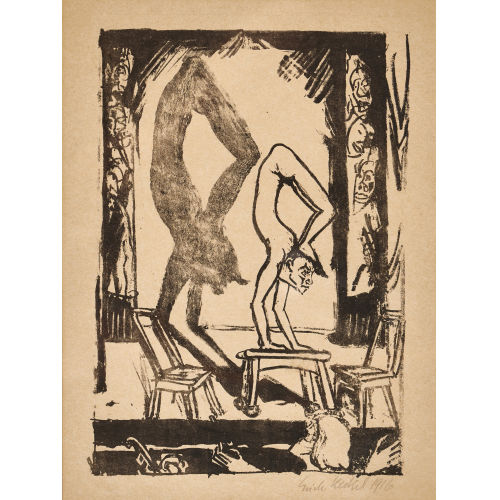 ERICH HECKEL : 'Handstand (Schlangenmensch/Akrobat)' (DOBIASCHOFSKY AUKTIONEN AG)