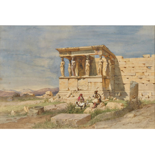 CARL FRIEDRICH HEINRICH WERNER : Die Karyatiden auf der Akropolis in Athen (DOBIASCHOFSKY AUKTIONEN AG)