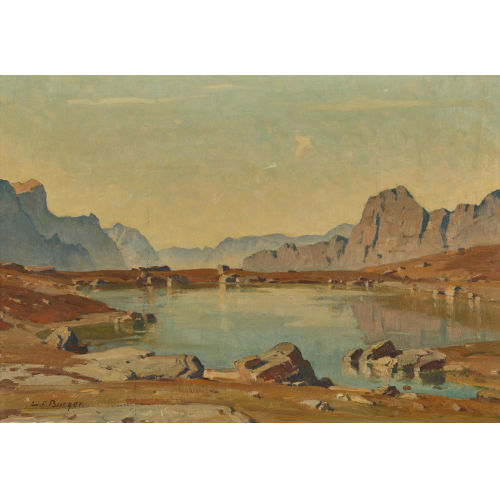 WILLY (EIGTL. WILHELM FRIEDRICH) BURGER : 'Bergseeli auf dem Sustenpass' (DOBIASCHOFSKY AUKTIONEN AG)