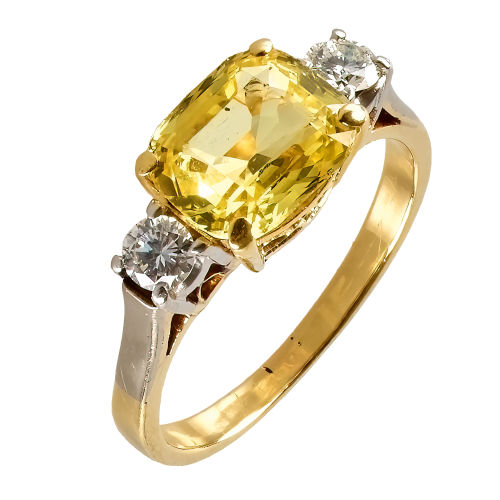 SAPHIR-BRILLANT-RING : (DOBIASCHOFSKY AUKTIONEN AG)