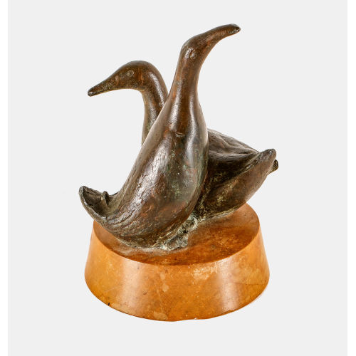 WILLY GEORGES VUILLEUMIER : Couple de canards (DOBIASCHOFSKY AUKTIONEN AG)