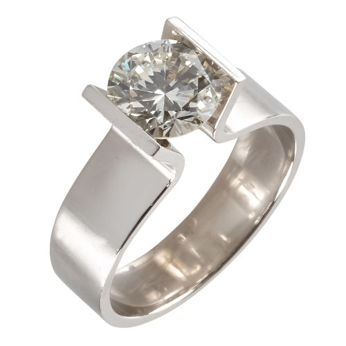 SOLITAIRE-RING : (DOBIASCHOFSKY AUKTIONEN AG)