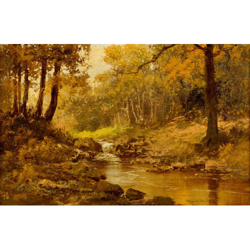 NEOGR�DY L�SZLO : Herbstlicher Waldbach (DOBIASCHOFSKY AUKTIONEN AG)