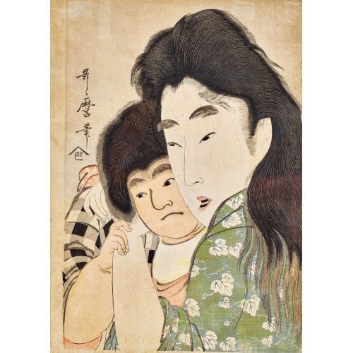 UTAMARO KITAGAWA : 2 Bl�tter 'Yama-uba und Kintaro' (DOBIASCHOFSKY AUKTIONEN AG)