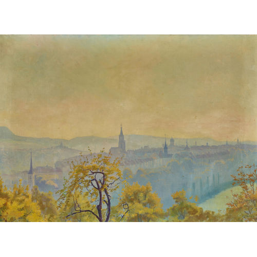 ROBERT KIENER : Blick auf Bern (DOBIASCHOFSKY AUKTIONEN AG)