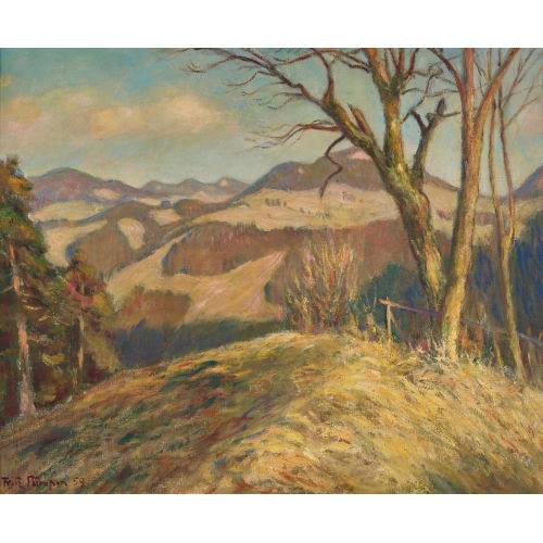 FRITZ P�MPIN : 'B�lchenlandschaft im Vorfr�hling' (DOBIASCHOFSKY AUKTIONEN AG)