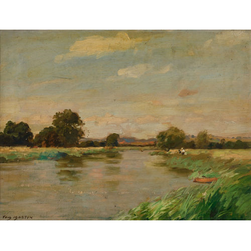 THOMAS EDWIN MOSTYN : Flusslandschaft (DOBIASCHOFSKY AUKTIONEN AG)