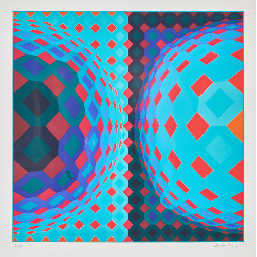 VICTOR VASARELY : Geometrische Komposition (DOBIASCHOFSKY AUKTIONEN AG)