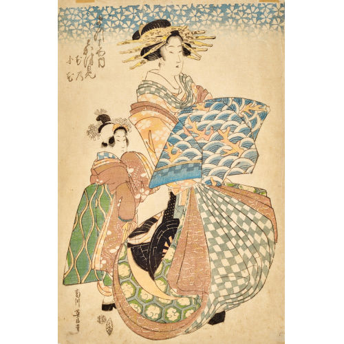 EIZAN KIKUGAWA : Oiran mit Kamuro (DOBIASCHOFSKY AUKTIONEN AG)