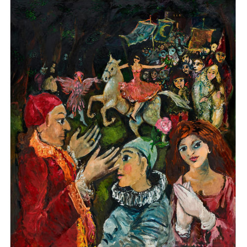 JOSEPH EDWARD DUVANEL : Abendlicher Umzug (DOBIASCHOFSKY AUKTIONEN AG)