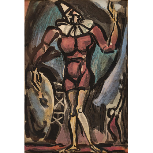 GEORGES ROUAULT : 'Le clown � la grosse caisse' (DOBIASCHOFSKY AUKTIONEN AG)