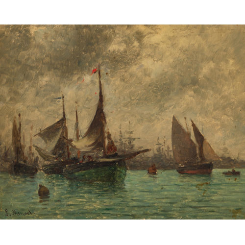 LOUIS MENNET : Le port (DOBIASCHOFSKY AUKTIONEN AG)
