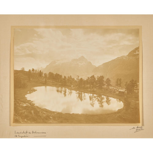 ALBERT STEINER : 'Landschaft bei Hanensee, Oberengadin' (DOBIASCHOFSKY AUKTIONEN AG)