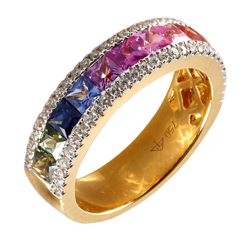 SAPHIR-BRILLANT-RING : T�nnler, Z�rich (DOBIASCHOFSKY AUKTIONEN AG)