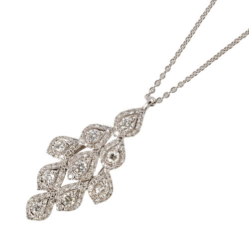 DIAMANT-ANH�NGER MIT KETTE : T�nnler, Z�rich (DOBIASCHOFSKY AUKTIONEN AG)