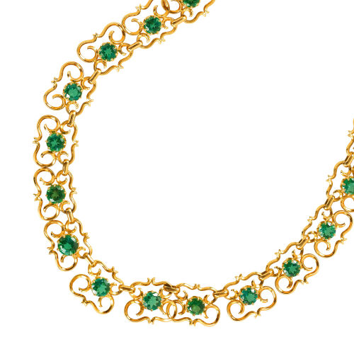 TURMALIN-COLLIER : (DOBIASCHOFSKY AUKTIONEN AG)