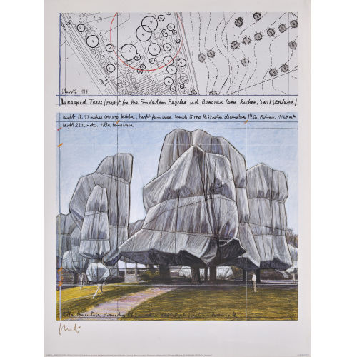 CHRISTO) CHRISTO (EIGTL. JAVACHEFF : 'Wrapped Trees' (DOBIASCHOFSKY AUKTIONEN AG)