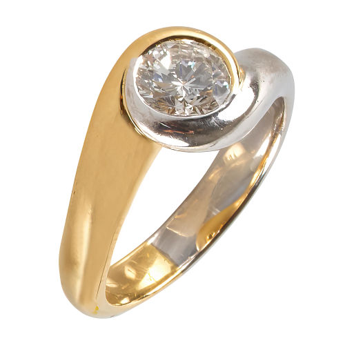 SOLITAIRE-RING : (DOBIASCHOFSKY AUKTIONEN AG)