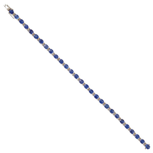 SAPHIR-BRILLANT-BRACELET : (DOBIASCHOFSKY AUKTIONEN AG)