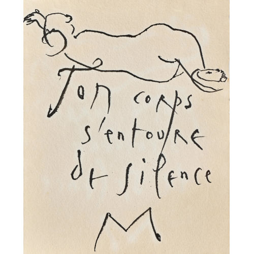RUDOLF MUMPRECHT : 'Ton corps s'entoure de silence' (DOBIASCHOFSKY AUKTIONEN AG)