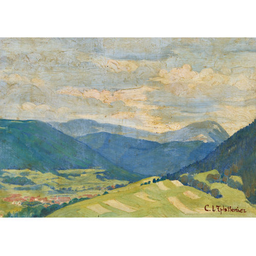 CHARLES L'EPLATTENIER : Weite Juralandschaft (DOBIASCHOFSKY AUKTIONEN AG)