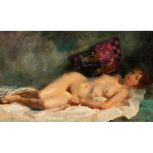 THEODOR BAIERL : Liegender Frauenakt (DOBIASCHOFSKY AUKTIONEN AG)