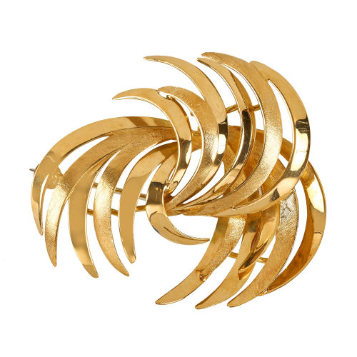 GOLD-BROSCHE : Nickl�s, Bern (DOBIASCHOFSKY AUKTIONEN AG)