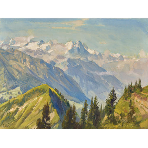 ERNST II HODEL : Berglandschaft (DOBIASCHOFSKY AUKTIONEN AG)