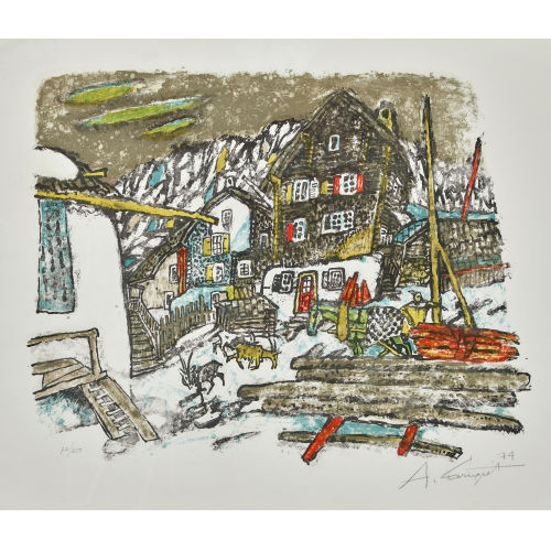 ALOIS CARIGIET : 'H�user in Vals' (DOBIASCHOFSKY AUKTIONEN AG)