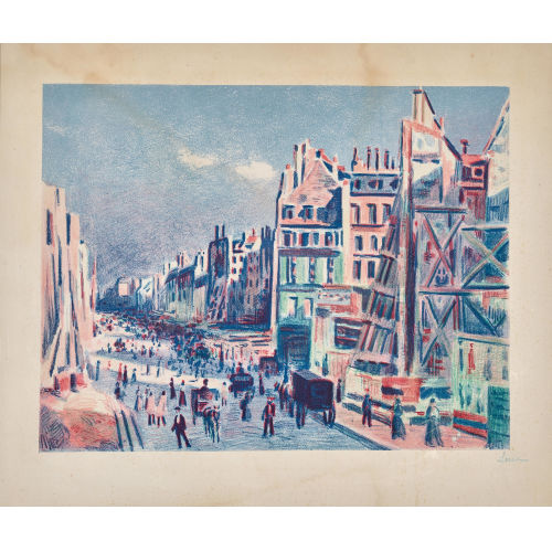 MAXIMILIEN LUCE : 'Percement de la Rue R�aumur' (DOBIASCHOFSKY AUKTIONEN AG)
