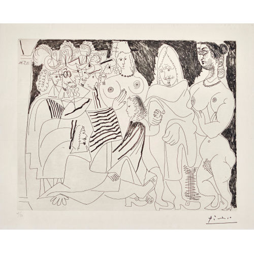 PABLO PICASSO : 'Apr�s l'examen: Le p�re emm�ne son fils ...' (DOBIASCHOFSKY AUKTIONEN AG)