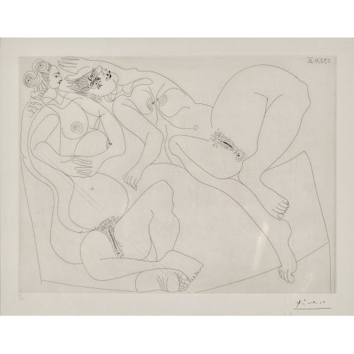 PABLO PICASSO : 'Repos. Deux filles bavardant' (DOBIASCHOFSKY AUKTIONEN AG)