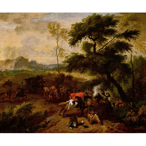 JAN VAN HUCHTENBURGH : Der �berfall (DOBIASCHOFSKY AUKTIONEN AG)